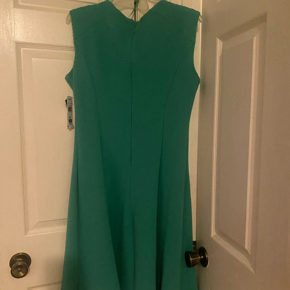 Sandra Darren Teal Midi Dress